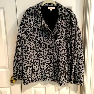 Umgee 2X Snow Leopard Jacket EUC